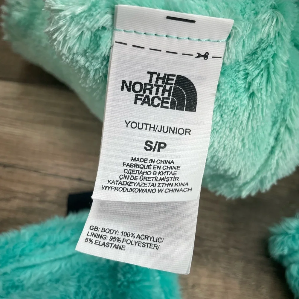 The North Face Kids Aqua Cable Knit Hat and Mittens Set
